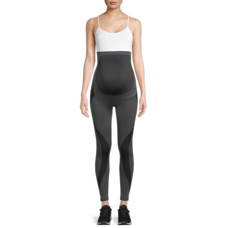 Women S-XL Maternity Leggings Black